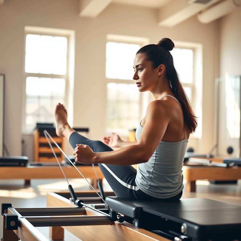 Reformer pilates trening v akciji